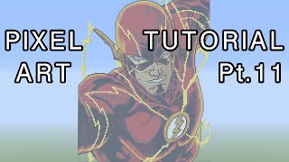 Minecraft Pixel Art Tutorial - The Flash Part 11