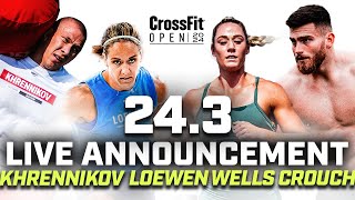 CrossFit Open Workout 24.3 Live Announcement