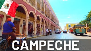 Campeche Mexico 4K Driving Tour. Historic Town of Campeche 2022