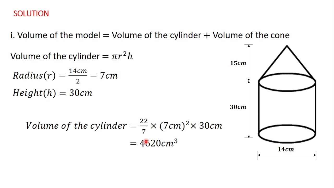 68 Surface Area And Volume Of Composite Figures QUESTION 1 PART I - YouTube