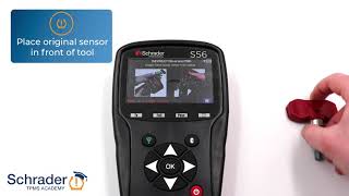 How to copy a TPMS Sensor ID with Schrader S56 TPMS tool.