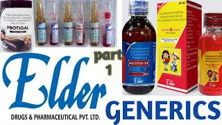 GENERIC Elder pharma PART-1 medicine brands in indian market #generic #medicine #elder #pharma