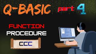 QBasic program to count vowels in given word using FUNCTION procedure. #codecoffeecircuit #qbasic