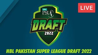 HBL Pakistan Super League DRAFT 2022 | Live PSL 7 Draft | PSL 2022 Live Draft