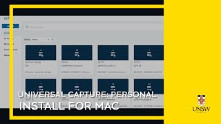 Echo360 Universal Capture - Install for Mac