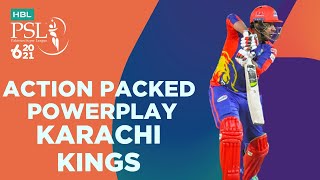 Action Packed Powerplay | Karachi Kings vs Lahore Qalandars | HBL PSL 6 | Match 11 | MG2T