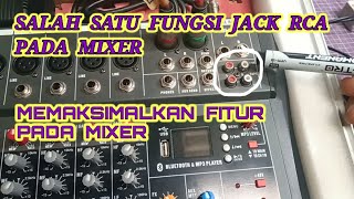 fungsi jack RCA out pada mixer #mixerashley