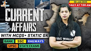 Current Affairs Today | 08 January Current Affairs 2025 | Daily Current Affairs | By Krati Mam