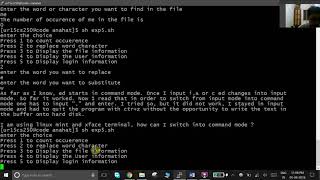 Unix and Linux Lab- Ex. No. 5 FILE PROCESSING USING SHELL SCRIPT