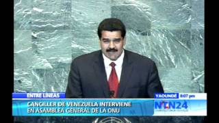 Apartes de intervención del Canciller de Venezuela ante la Asamblea General de la ONU - NTN24.com