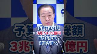 修正総額3兆7935億円、無駄を削減し家計支援へ。野田佳彦代表が予算修正案を発表 #野田佳彦 #予算修正案 #家計支援