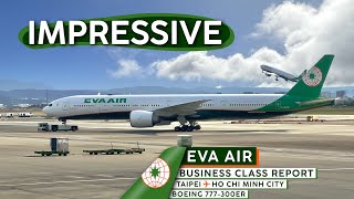EVA AIR 777 Business Class 🇹🇼⇢🇻🇳【4K Trip Report Taipei to Ho Chi Minh City】SOLID Product