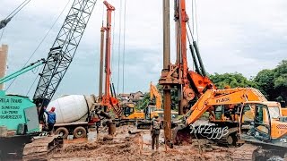 Deep Foundation Work Sany SR150C Rotary Drilling Rig