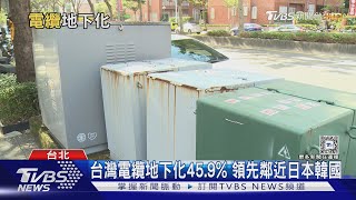 台灣電纜地下化45.9% 領先鄰近日本韓國｜十點不一樣20241210@TVBSNEWS01