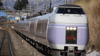 【最後の臨時運用】E351系スーパーあずさ52号長坂駅通過！