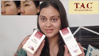 T.A.C Products Review | The Ayurveda co kumkumadi taikum \u0026 Kumkumadi Face Moisurizer #skincare