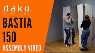 Wardrobe Assembly Video - DAKO FURNITURE - BASTIA 150