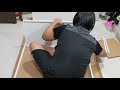 ikea jonaxel shelving unit assembly time lapse