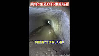 【素掘りのトンネル】雰囲気が変わる、農地と集落を結ぶ素掘隧道～狸谷隧道、花立隧道(茂原市押日) #shorts