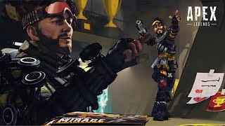 【Apex Legends】野良rank ミラージュ初めての2600ダメージ チャンピオン キルリーダー