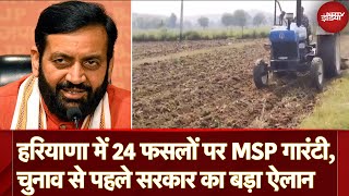 MSP Guarantee In Haryana: हरियाणा में 24 फसलों पर MSP गारंटी, चुनाव से पहले सरकार का बड़ा ऐलान