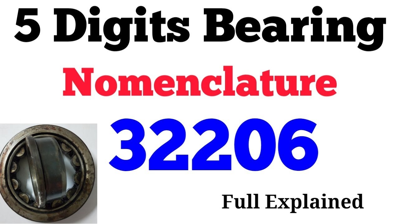 5 Digits Bearing Nomenclature || Bearing Number Designation - YouTube