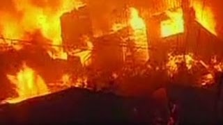 Intense fire scorches Chile neighborhood