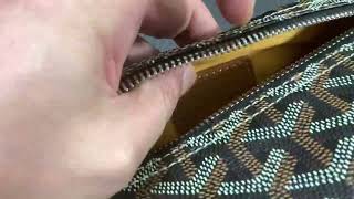 Goyard Boeing 25 Toiletry Bag Black / Tan