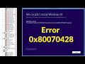 [Fixed] ✔️ Windows Update Error Code 0x80070428 - 0x3001A Windows 10 Setup Error