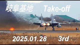 岐阜基地　F15 極寒の空へ  垂直上昇　ハイレートクライム　3rd　2025.01.28