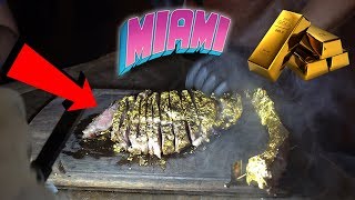 EATING A 24K GOLD STEAK IN MIAMI!!