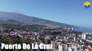 Drone View of Puerto de la Cruz - Tenerife - Canary Islands