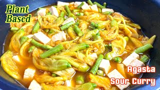 Ep173. Agasta Sour Curry แกงส้มดอกแค  | Vegan #PlantBased