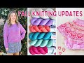 Fall Knitting Progress Report, Finished Sweaters and Alpine Bloom problems