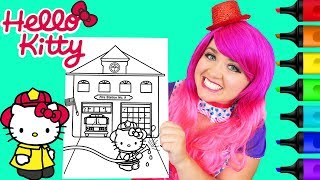 Coloring Hello Kitty 4th Of July Sanrio Coloring Page Prismacolor