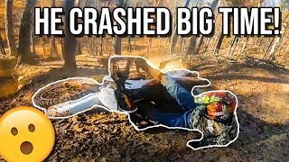 He WRECKED the BIKE I Bought Him!!