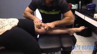 Medial Knee Pain Treatment: IASTM with M2T-Blade (www.M2T-Blade.com)