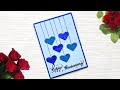 Beautiful Handmade Anniversary Card Idea / DIY Greeting Cards for Anniversary/Valentine's day card