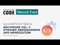 Algorithms Track: Recursion vol. 2. Dynamic Programming and Memoization