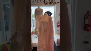 Soft Pink Luxury Dress | Elegant Embroidered Formal Wear | Dhaagay Fashions