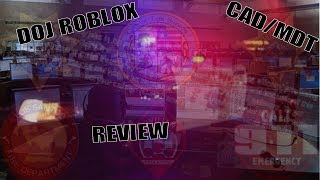DOJ Roblox CAD/MDT Review