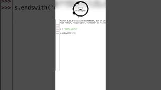 Python String Method (Endswith)