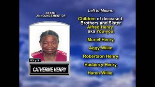 Catherine Henry ~ Long Obituary