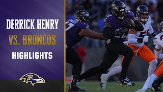 Highlights: Derrick Henry’s Top Plays vs. Broncos | Baltimore Ravens