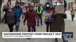 Madison joins nationwide protests against Trump, Project 2025