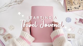 🎐 starting a travel journal ft. notebook therapy