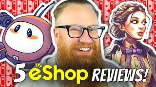 5 ESHOP GAME REVIEWS!  Haiku the Robot, Circus Electrique, Justice Sucks and more!