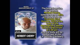Herbert Cherry ~ Short Obituary