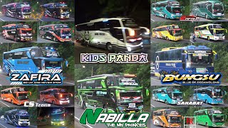 Mobil Bus Telolet Kids Panda, Nabilla, Zafira, Bungsu, Cunak, Andromeda, Stania, Resimen, Shelyn