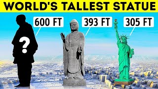 Worlds Tallest statue size comparison |  Animation Full-Scale Sizes 🗿